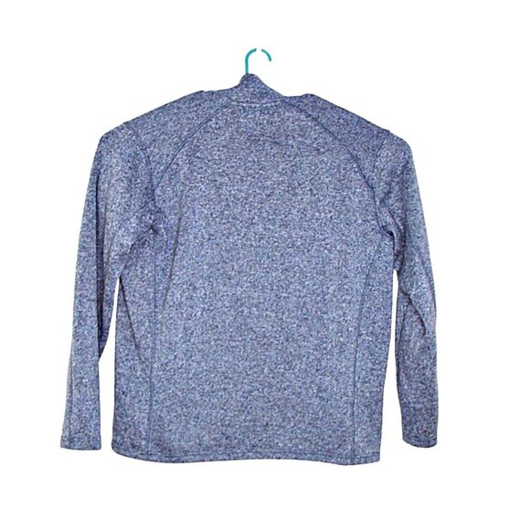 Eddie Bauer Mens Radiator Fleece Pullover 1/4-Zip Heather Blue Mock Neck Size XL - Picture 3 of 11